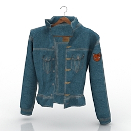 jacket 3D Model Preview #f02044ff