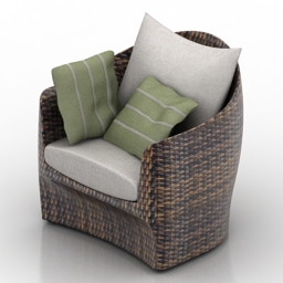 3D Armchair preview