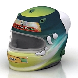 helmet hamilton 3D Model Preview #e0b22d24