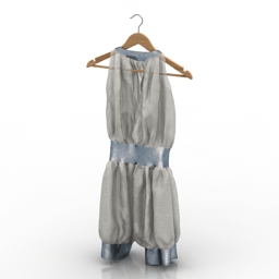 overalls woman 3D Model Preview #0bfbdfba