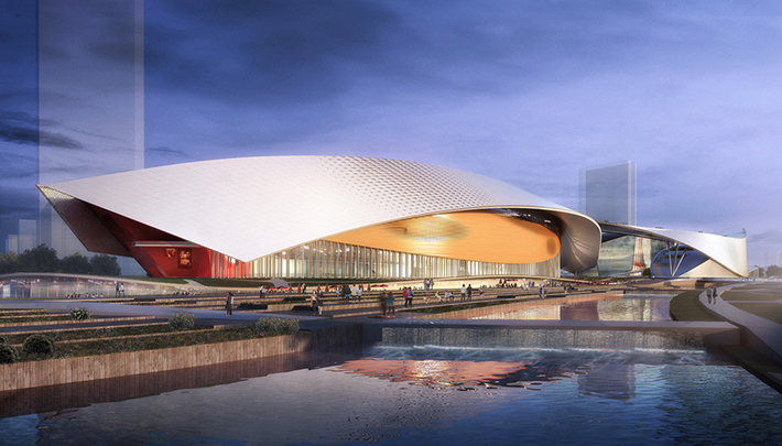 Suzhou Cultural Centre by Christian de Portzamparc, China