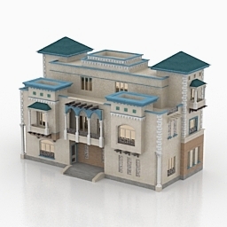 house omani-style villa 3D Model Preview #330bc149