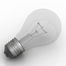 bulb lamp standart 3D Model Preview #6d6ac87f