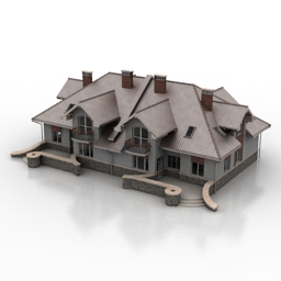 house 3D Model Preview #f8d5c662