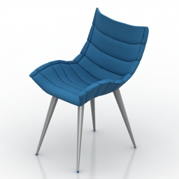armchair blue 3D Model Preview #892f1165