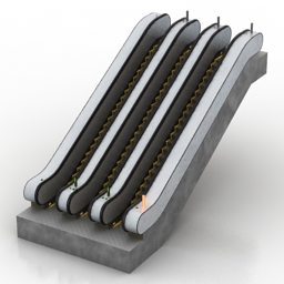 3D Escalator preview
