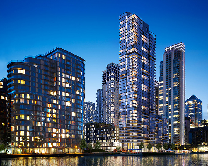 Millharbour Village by  Studio Egret West, London, United Kingdom