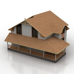 house 3D Model Preview #d09d3953