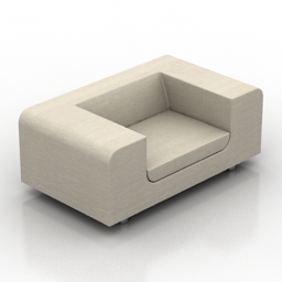 3D Armchair preview