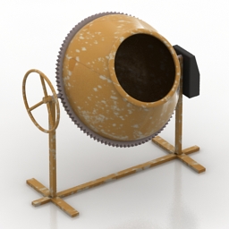 mixer concrete 3D Model Preview #4f161453