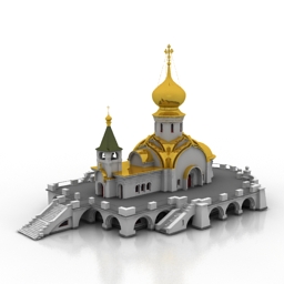 temple of st seraphim of sarov 3D Model Preview #12035c41
