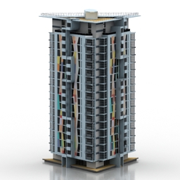 building house tower 3D Model Preview #45960fb7