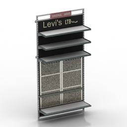 rack market stand 3D Model Preview #d59c32e0