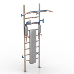 swedish wall fitness pro gym 3D Model Preview #ca5ff187