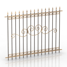 fence 4 3D Model Preview #3c9d19b6