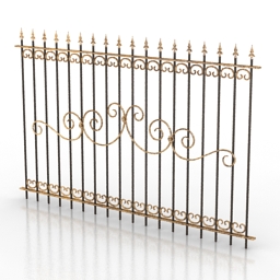 fence 3 3D Model Preview #3f9ed0e9