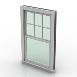 window double hung 3D Model Preview #56fdcd2e