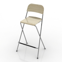 chair bar ikea franklin 3D Model Preview #a326d5be