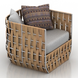 3D Armchair preview