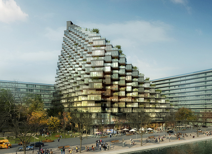 Bayside residential building by ODA New York, Toronto, Canada