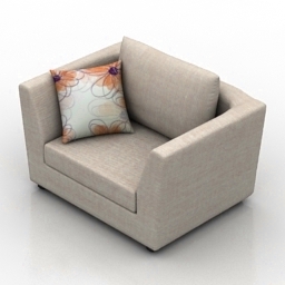3D Armchair preview
