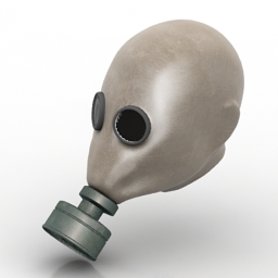 3D Gas mask preview