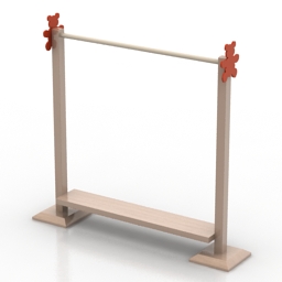 rack hanger 3D Model Preview #b8fc8e2c