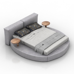 bed round 3D Model Preview #93977f10