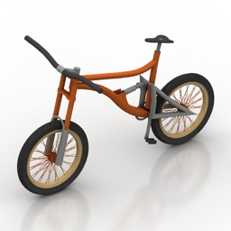 bike downhill 3D Model Preview #881a36b0