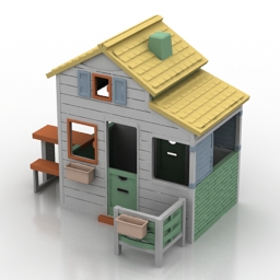 house toy smoby 3D Model Preview #9eaf00ff