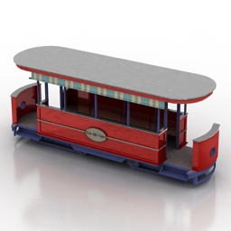 train old 3D Model Preview #b6576448