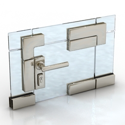 handle glass door module 3D Model Preview #fccbfc43