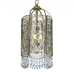 luster antique gold with crystal 3D Model Preview #fba6dc13