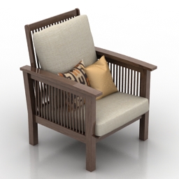 3D Armchair preview