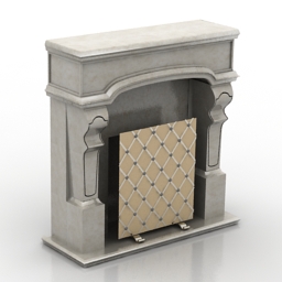 fireplace 3D Model Preview #444d70c8