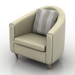 3D Armchair preview