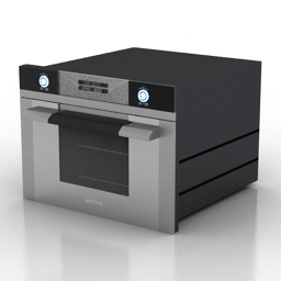 microwave smeg sc45m2 3D Model Preview #385a1c70