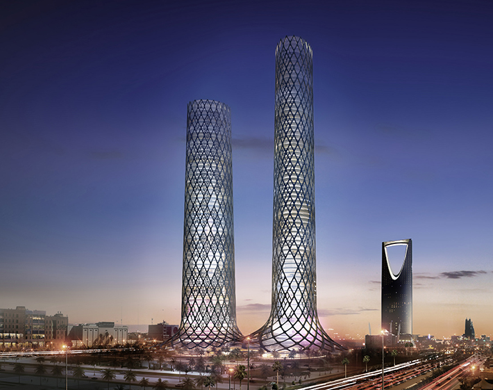 Ad Dahna Towers by HOK, Riyadh, Saudi Arabia