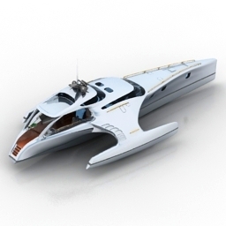 yacht adastra 3D Model Preview #f1057859