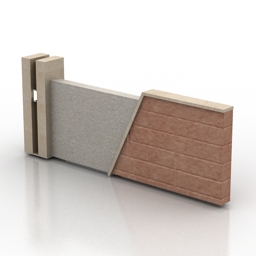 fence 4-unit 3D Model Preview #d518475e