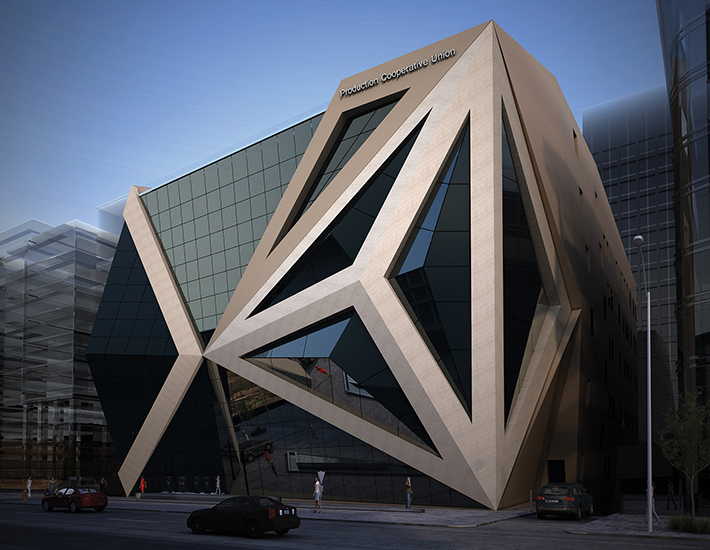 Mixed-use building by Samed Farid Architects, Cairo, Egypt