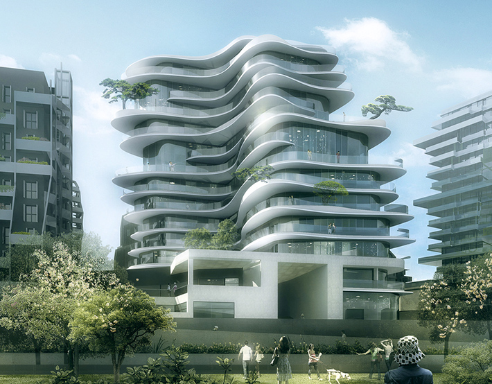 UNIC housing tower by MAD studio, Paris, France