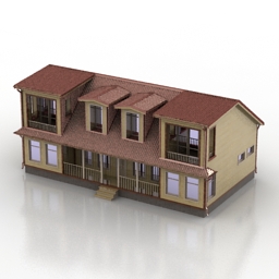 house wooden 3D Model Preview #8293ec6e