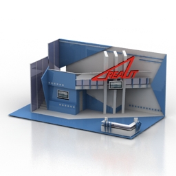 exhibition pavilion 3D Model Preview #1aab614c