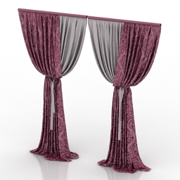 curtain 1 3D Model Preview #00203695