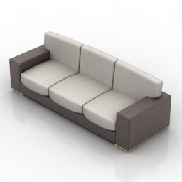 sofa 3 3D Model Preview #37fad534