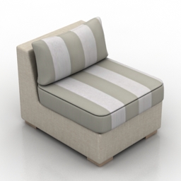 armchair poltrona listras 3D Model Preview #d1f91c5e