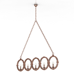 luster jeremiah chandelier forged 3D Model Preview #0930ff40