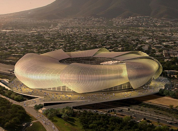 Monterrey's International Stadium by HOK Sports, Mexico