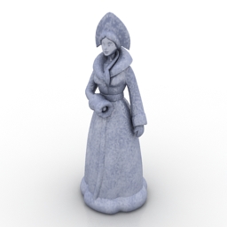 toy snow-maiden 3D Model Preview #2d3e867c